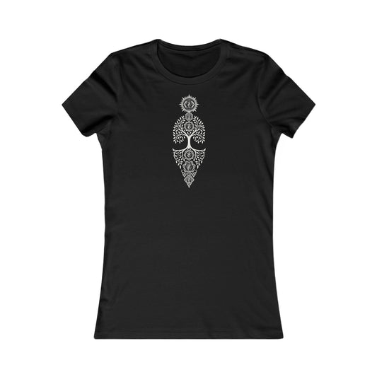 7 CHAKRAS TREE T SHIRT WOMEN`S