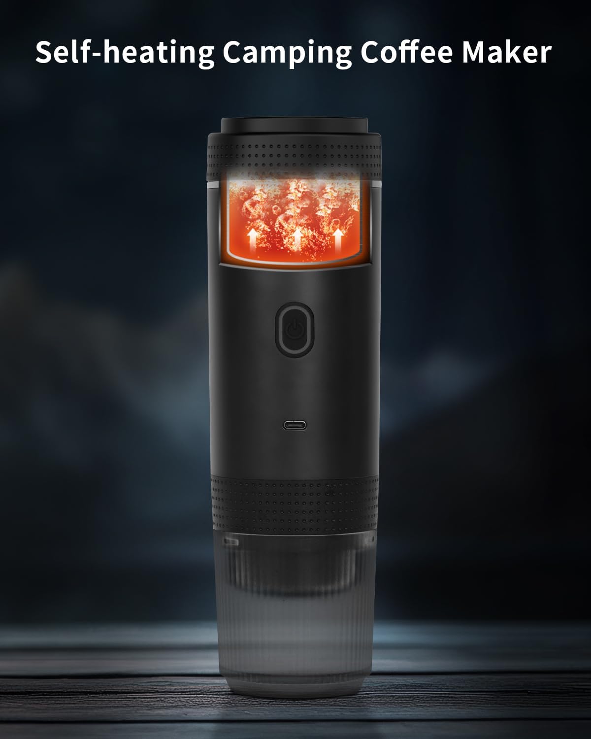 Portable Electric Espresso Machine, 20 Bar Mini Small Car Coffee Maker for Travel, Self-Heating Battery Powered Coffee Brewer Compatible with Ground Coffee & NS Capsules, Black