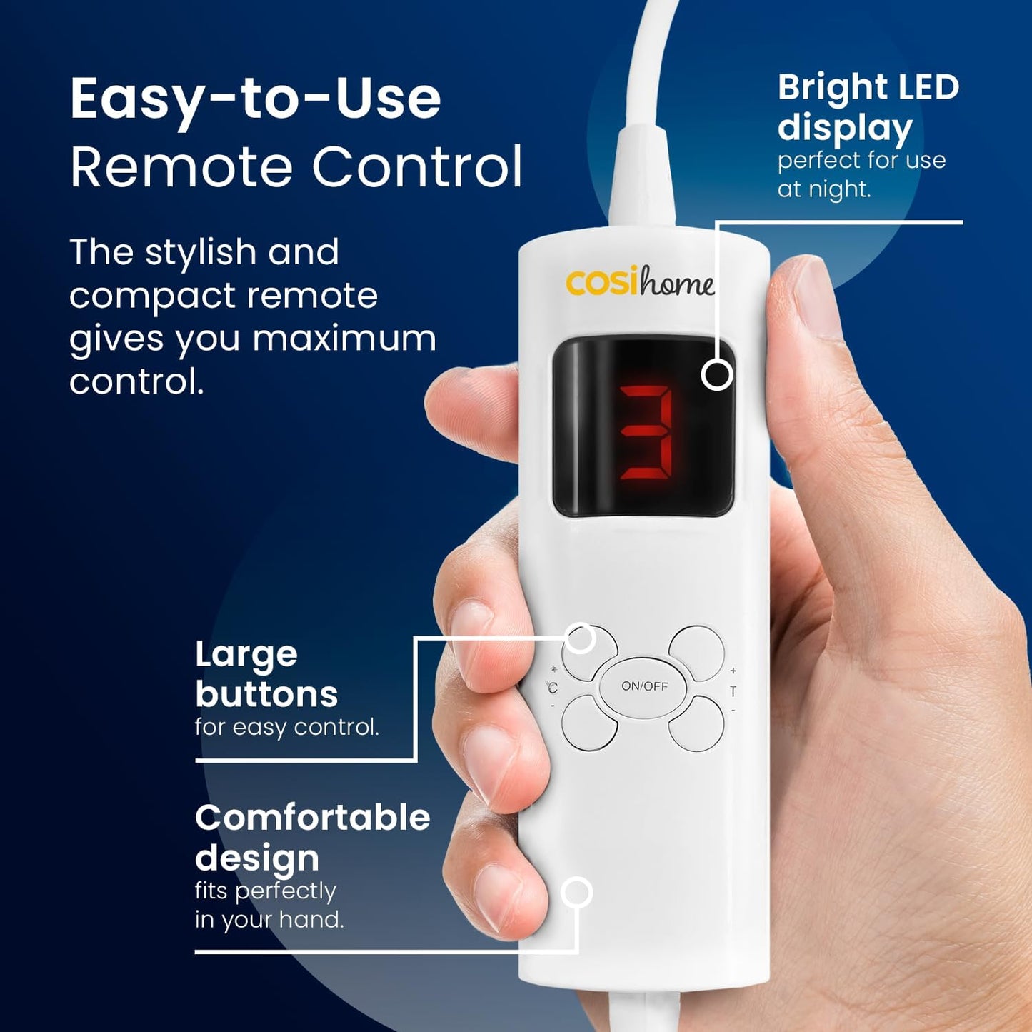 ® Luxury Faux Fur Heated Throw - Electric Heated Blanket with 9 Heat Settings, 9 Hour Timer and Overheat Protection - Machine Washable with Remote Control - Grey Fur Throw