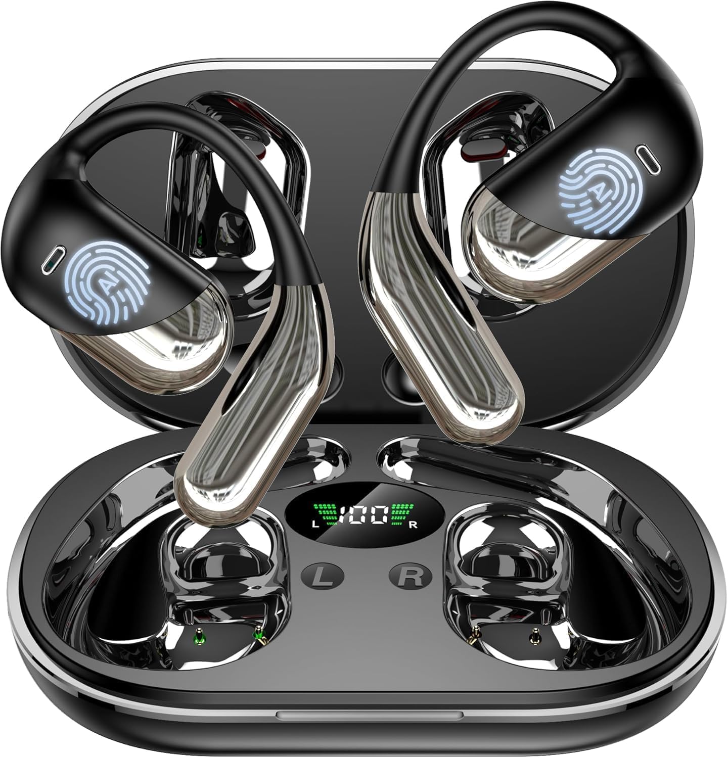 Translation Earbuds Real Time - AI 144 Language Translator Earbuds, Audifonos Traductores Inglés Español, 3-In-1 Translating Device, Translate Ear Buds for Travel Learning with Charging Cradle