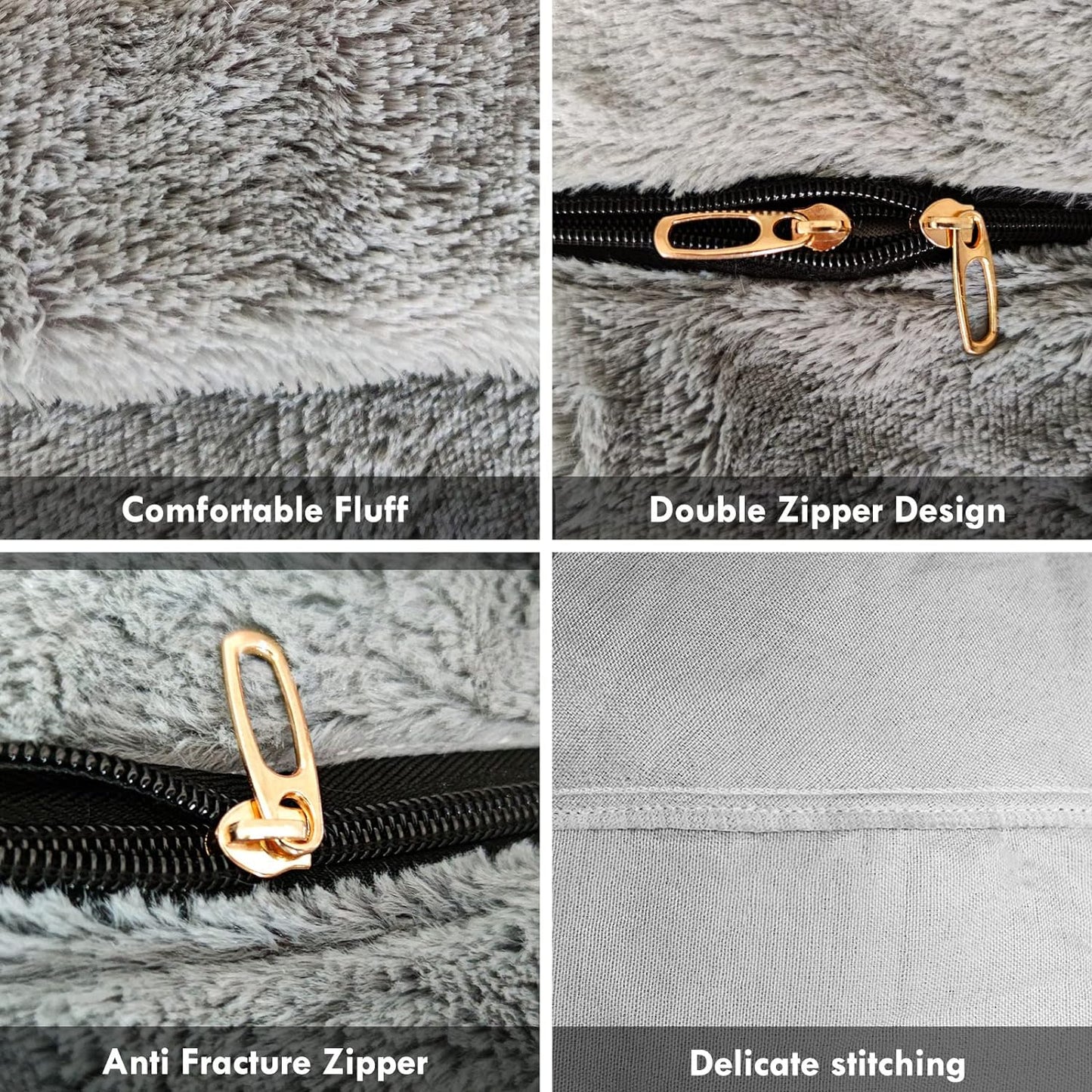 Transform Your Space with Our 6ft Snow Grey Bean Bag Chair Cover - Ultimate Comfort and Style for Lounging, Reading, and Relaxing!